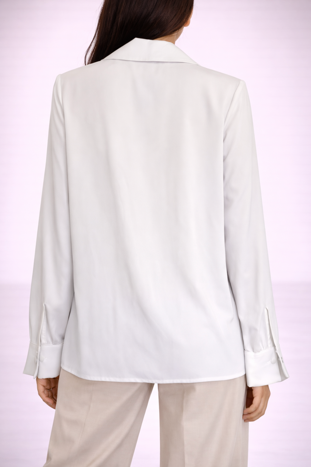 Blusa donna con fiocco e applicazioni luminose